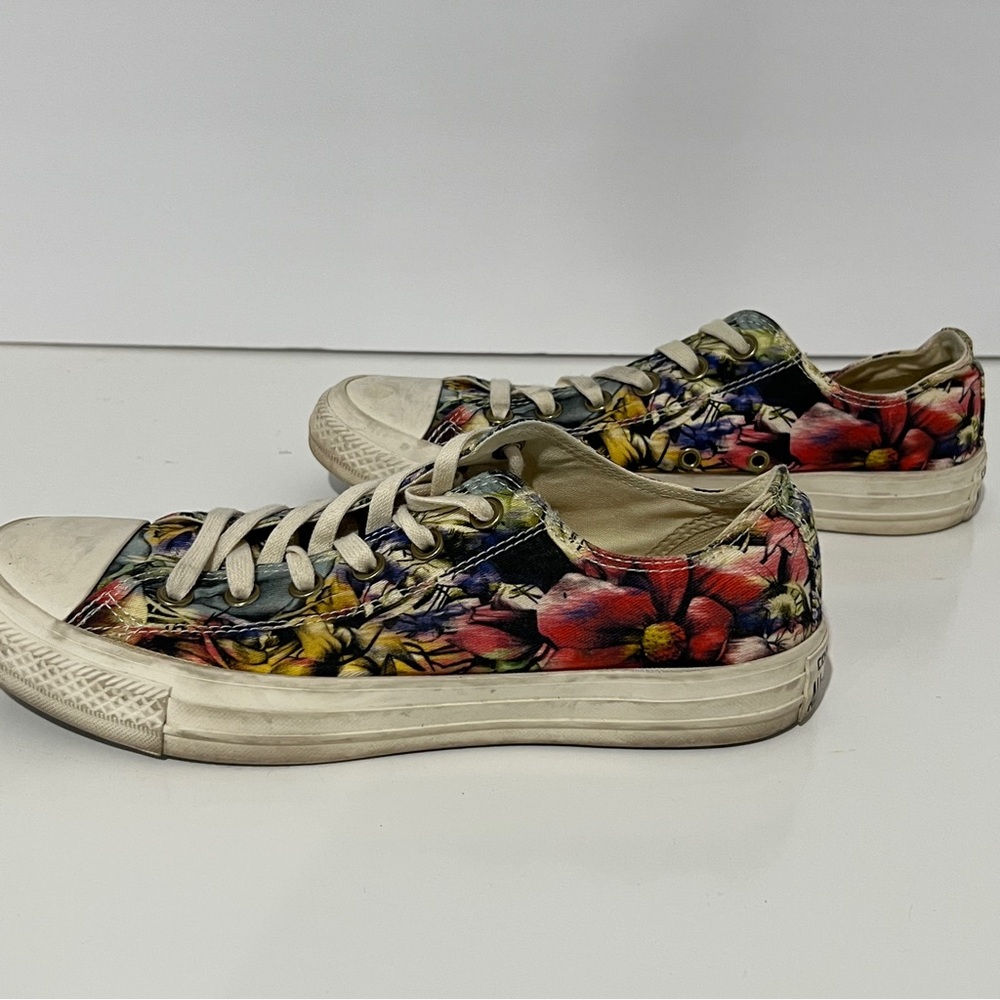 CONVERSE Floral Canvas Sneakers US SIZE 9 - Picture 4 of 7